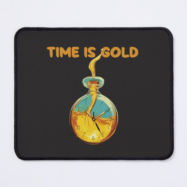 Item preview, "Time is Gold" Artistic Clock designed and sold by -DEEWOLF-.