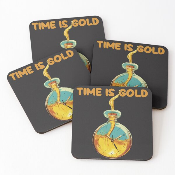 Item preview, "Time is Gold" Artistic Clock designed and sold by -DEEWOLF-.