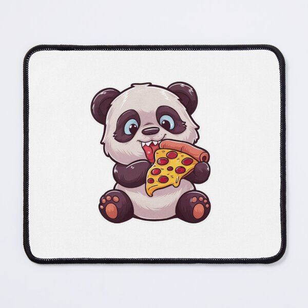 Item preview, panda eating pizza designed and sold by Eternalski.