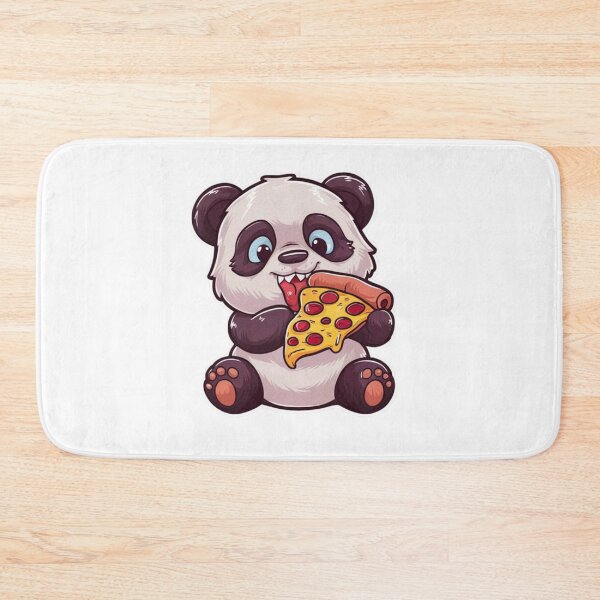 Item preview, panda eating pizza designed and sold by Eternalski.