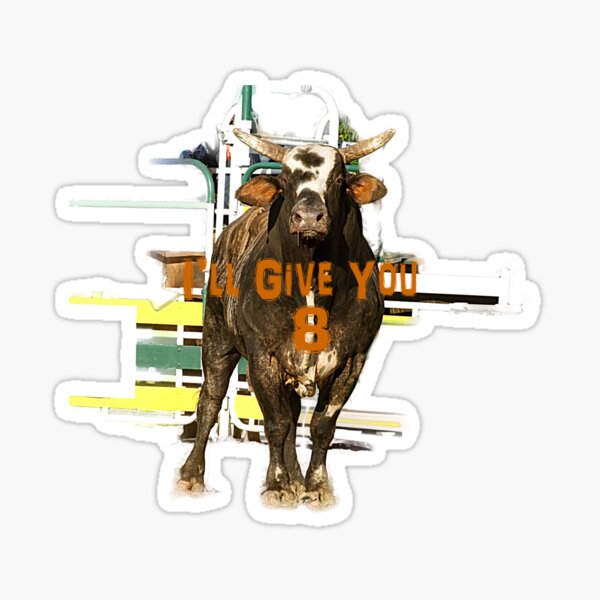 RODEO BULL, BUCKING BULL Sticker
