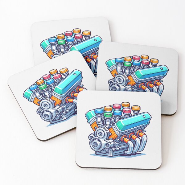 Item preview, V8 Engine Power - Vintage Muscle Car Design designed and sold by Full Moon.