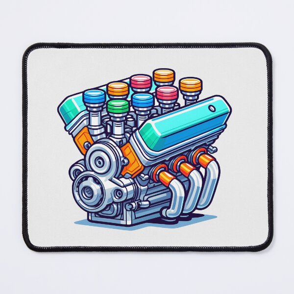 Item preview, V8 Engine Power - Vintage Muscle Car Design designed and sold by Full Moon.