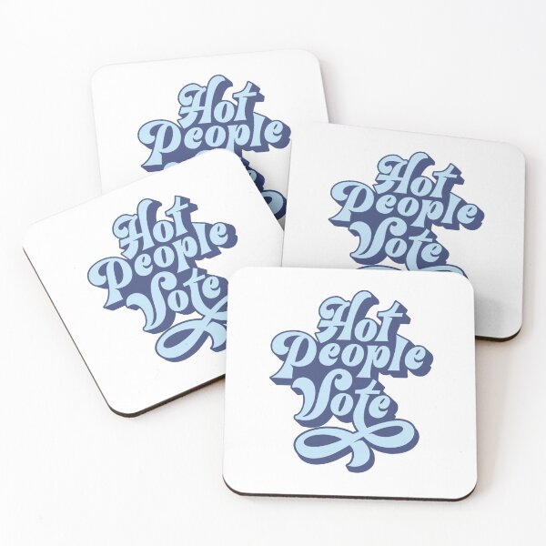 Item preview, Hot People Vote - blue designed and sold by Elma-Sujo.