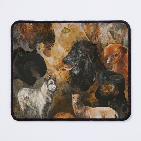 Item preview, Whirlwind of Surreal Beasts | Baroque | Rembrandt | Chiaroscuro designed and sold by RedCircleArt.