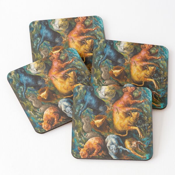 Item preview, Fantastical and  Surreal Beasts | Baroque | Rembrandt | Chiaroscuro | Classical Paintings designed and sold by RedCircleArt.