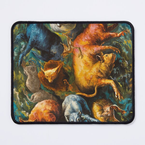 Item preview, Fantastical and Surreal Beasts | Baroque | Rembrandt | Chiaroscuro | Classical Paintings designed and sold by RedCircleArt.