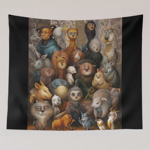 Item preview, Fantastical and  Surreal Beasts | Baroque | Rembrandt | Chiaroscuro | Classical Paintings designed and sold by RedCircleArt.