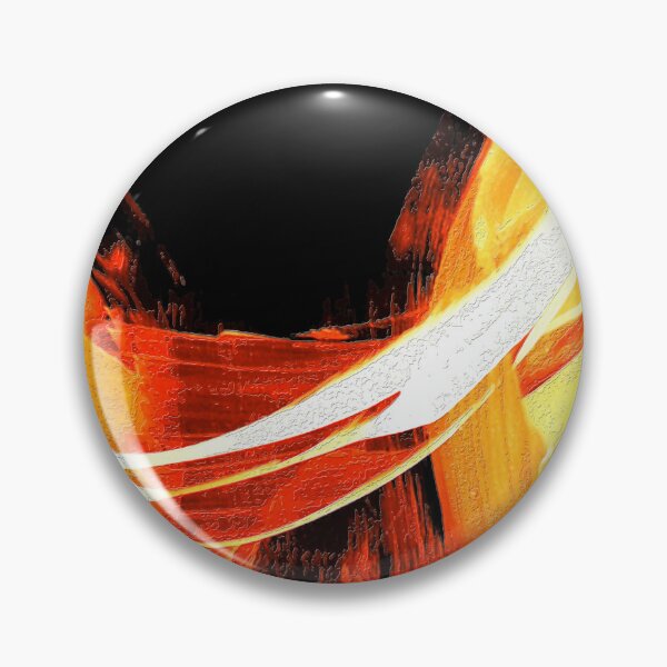 Item preview, Fire Water On Black 4 Orange Abstract Art Painting designed and sold by Sharon Cummings Art.