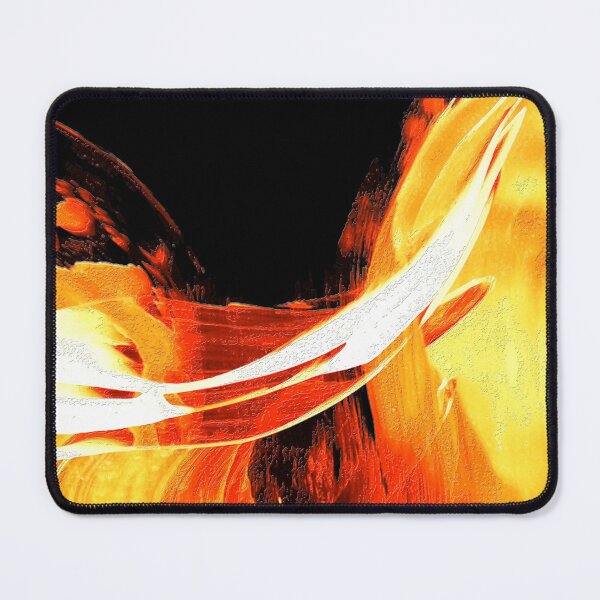 Item preview, Fire Water On Black 4 Orange Abstract Art Painting designed and sold by Sharon Cummings Art.