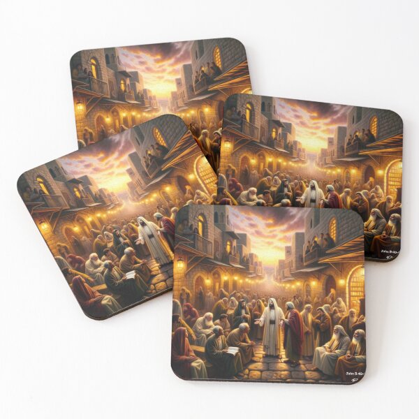 Item preview, JESUS’ CONFRONTATION IN JERUSALEM: UNBELIEVABLE UNBELIEF designed and sold by ArtbyRolleen.