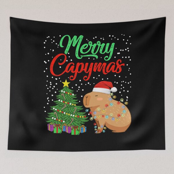 Item preview, Capybara Christmas Funny Santa Merry Capymas designed and sold by NUMAcreations.