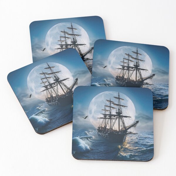 Item preview, A galleon on the high seas designed and sold by Leighton Collins.