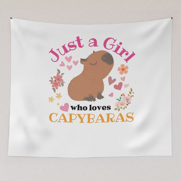 Item preview, Just a Girl Who Loves Capybaras - Capybara Lovers designed and sold by NUMAcreations.