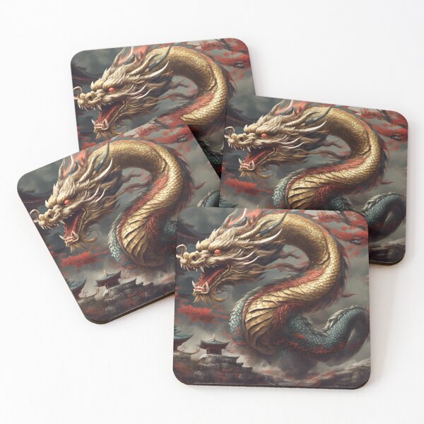 Item preview, Dragon over Japanese village  designed and sold by Willshire.