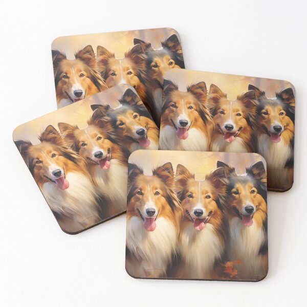 Item preview, Three Rough collie / Scottish collie designed and sold by PetsArt.