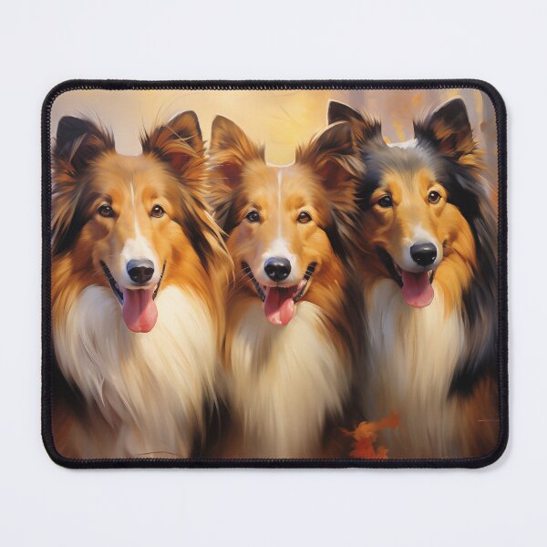Item preview, Three Rough collie / Scottish collie designed and sold by PetsArt.