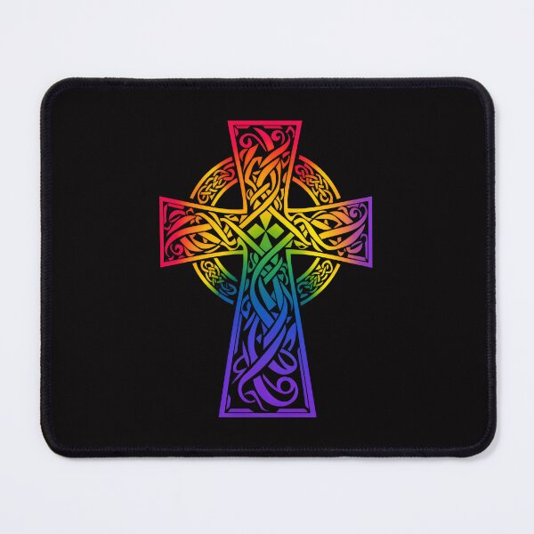 Item preview, Rainbow Celtic Cross Design designed and sold by CELTIC-DESIGNS.