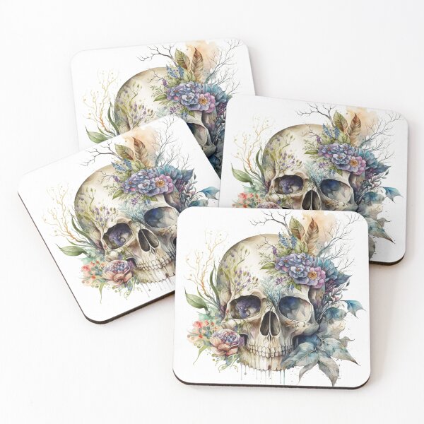Item preview, Floral Skull designed and sold by GiraffeCreative.
