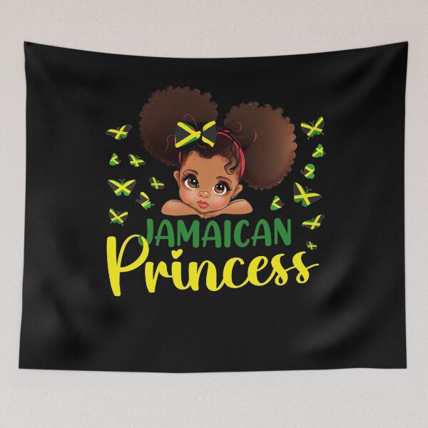 Item preview, Jamaica Princess Flag for Girls Jamaican Pride designed and sold by NUMAcreations.