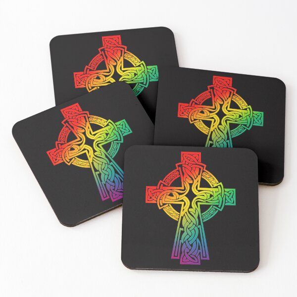 Item preview, Rainbow Celtic Cross Design 2 designed and sold by CELTIC-DESIGNS.