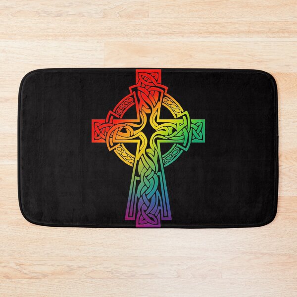 Aperçu de l'œuvre Croix celtique arc-en-ciel, motif 2 créée et vendue par CELTIC-DESIGNS.