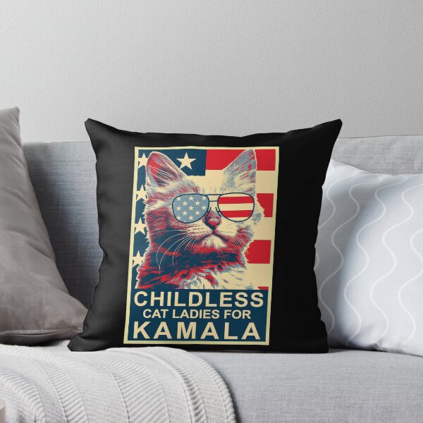 Item preview, Childless Cat Lady Kamala Shirt, Ladies for Kamala Harris President 2024  designed and sold by trendyzcom.