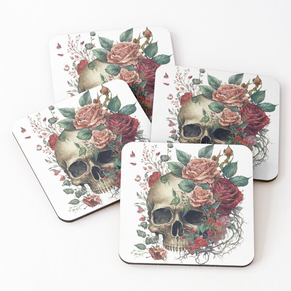 Item preview, Floral Skull designed and sold by GiraffeCreative.