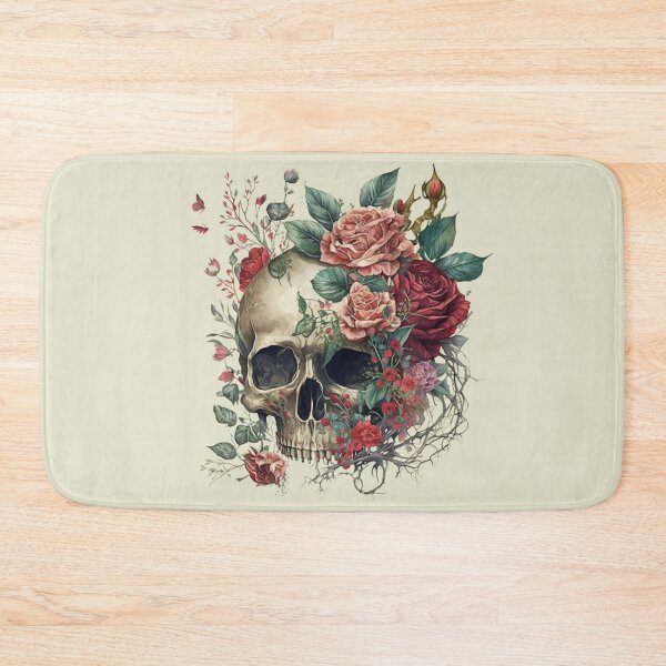 Item preview, Floral Skull designed and sold by GiraffeCreative.