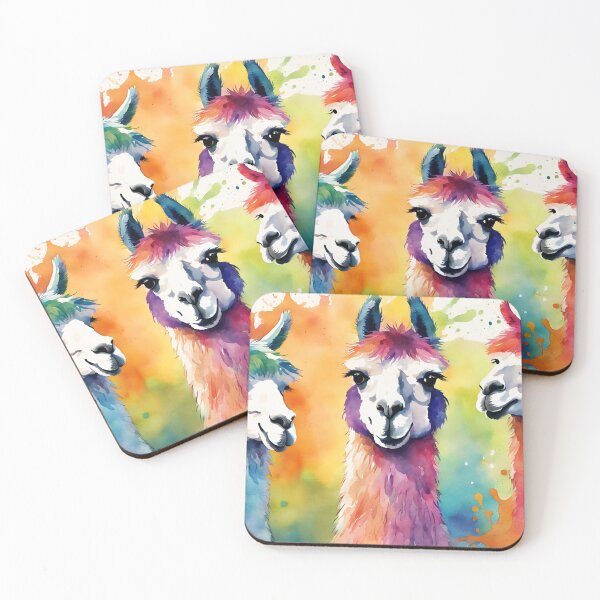 Artikelvorschau, Bunte Lamas entworfen und verkauft von littlemoostore.