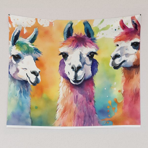 Artikelvorschau, Bunte Lamas entworfen und verkauft von littlemoostore.