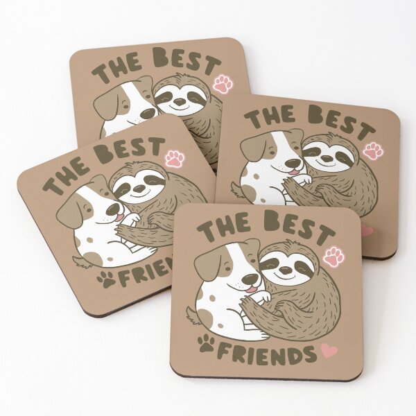 Item preview, Cute Sloth and Dog Friendship for Best Friends designed and sold by Laugh-Lines.