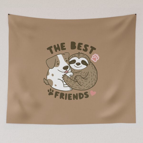 Item preview, Cute Sloth and Dog Friendship for Best Friends designed and sold by Laugh-Lines.