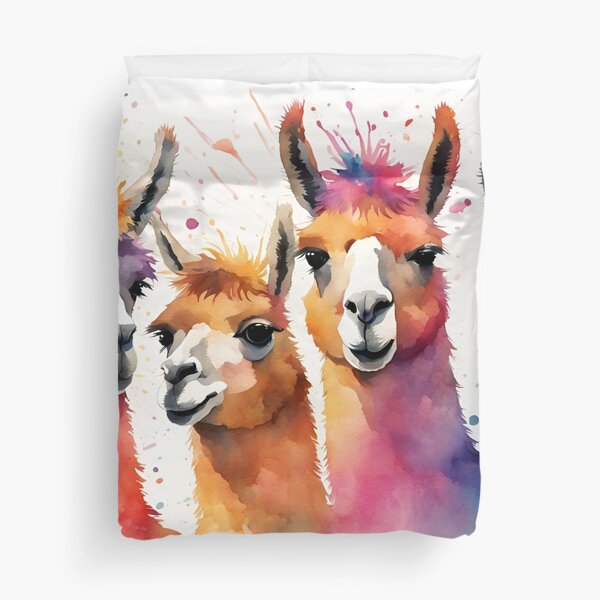 Item preview, Multicoloured Llamas designed and sold by littlemoostore.