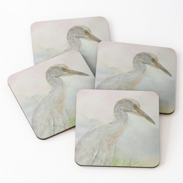 Item preview, Realistic hand painted Watercolor painting of a heron designed and sold by Bmoony.
