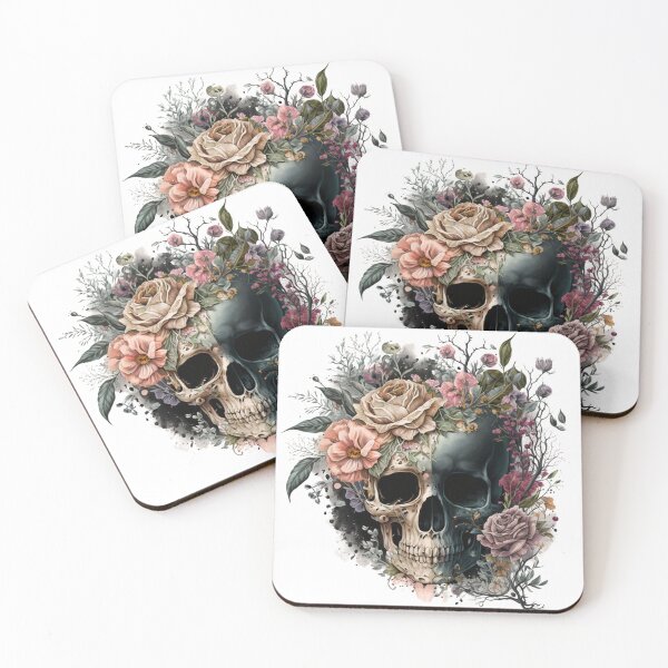 Item preview, Floral Skull designed and sold by GiraffeCreative.