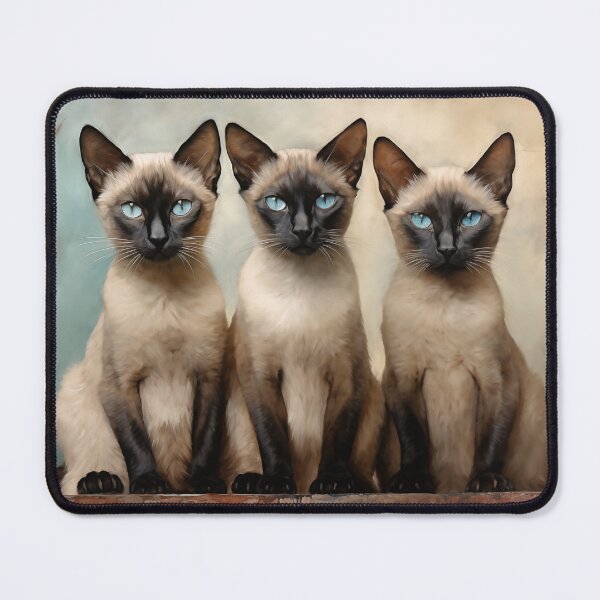 Item preview, Three Siamese cats designed and sold by PetsArt.