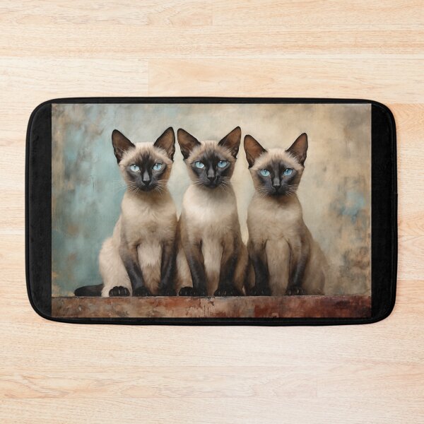 Item preview, Three Siamese cats designed and sold by PetsArt.