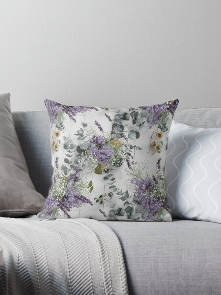 Aperçu de l'œuvre Fleurs de lavande, de gypsophile et d'eucalyptus créée et vendue par pixelplaza.