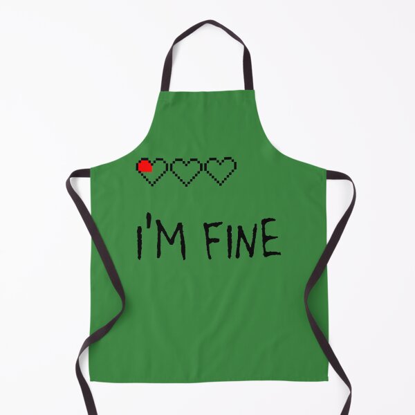 Item preview, I'm Fine Quarter Heart Left designed and sold by MBuckenmeyer.
