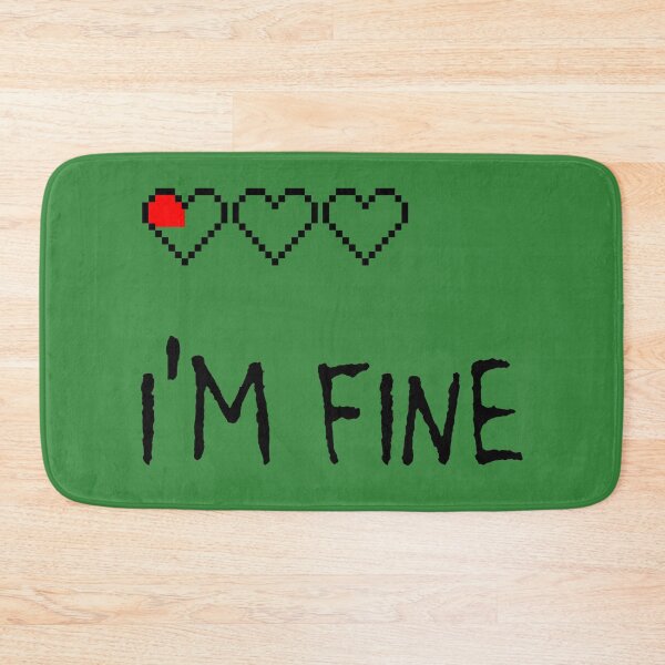 Item preview, I'm Fine Quarter Heart Left designed and sold by MBuckenmeyer.