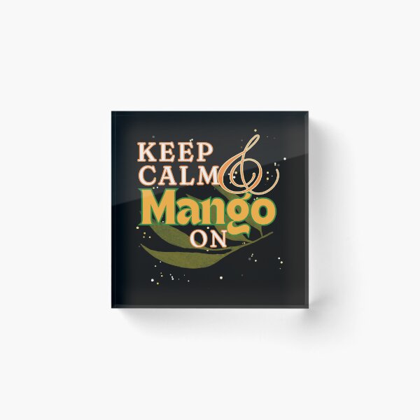 Item preview, Keep Calm Mango On Food Pun designed and sold by Life Is Beautiful.