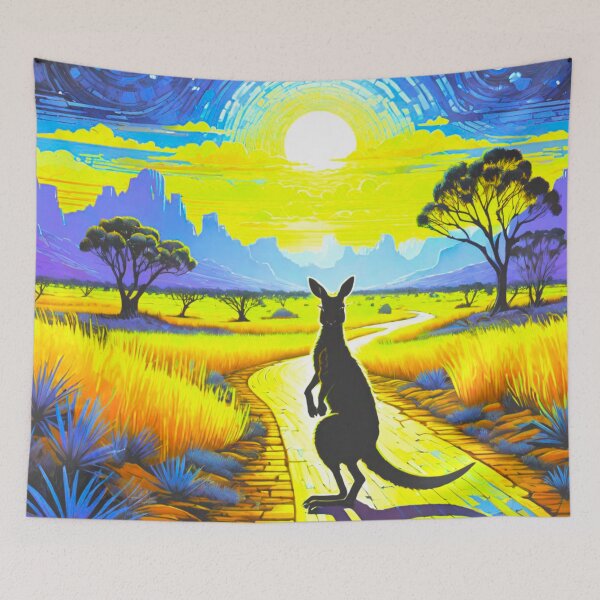 Item preview, Kangaroo Hopping Through the Outback designed and sold by GrizzlyCollective.