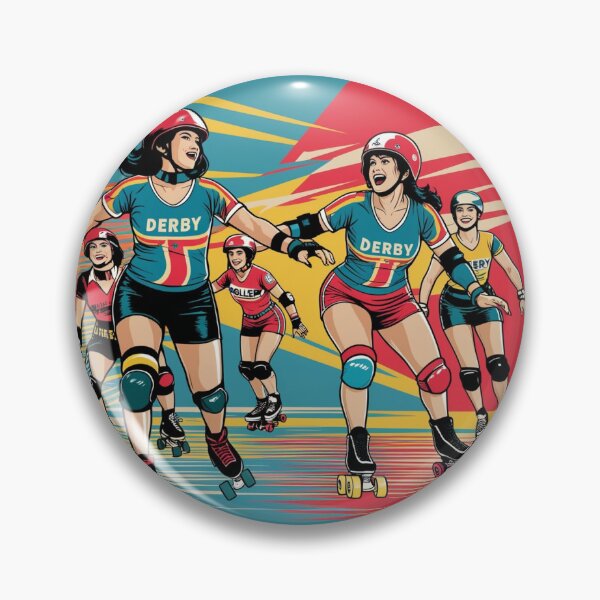 Artikelvorschau, Retro Roller Derby T-Shirt 1 entworfen und verkauft von NineOh.