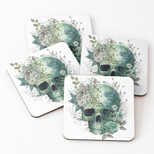 Item preview, Floral Skull designed and sold by GiraffeCreative.