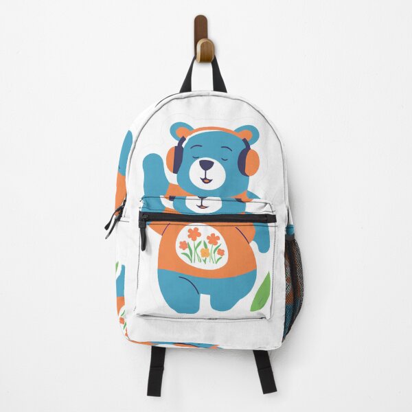 Item preview, Oso azul con auriculares  designed and sold by Rainbow Paws Garden.
