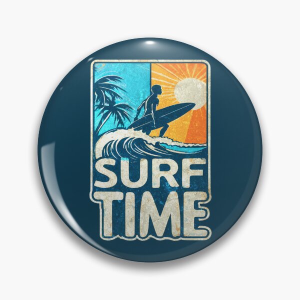 Item preview, Surf Time | Surfing Lovers Retro Surfboard Summer  designed and sold by Tshirtart.