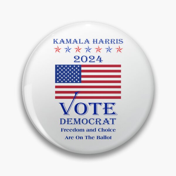 Item preview, Kamala Harris 2024 - Vote Democrat - Freedom and Choice Are On The Ballot designed and sold by Robirk.