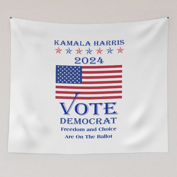 Item preview, Kamala Harris 2024 - Vote Democrat - Freedom and Choice Are On The Ballot designed and sold by Robirk.