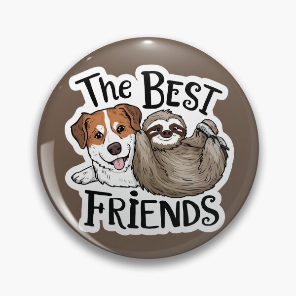 Item preview, Cute Sloth and Dog Friendship for Best Friends designed and sold by Laugh-Lines.